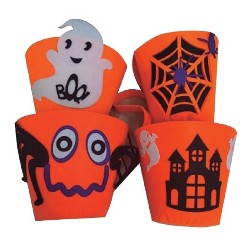 Balde Canasto Tela Diseños Halloween