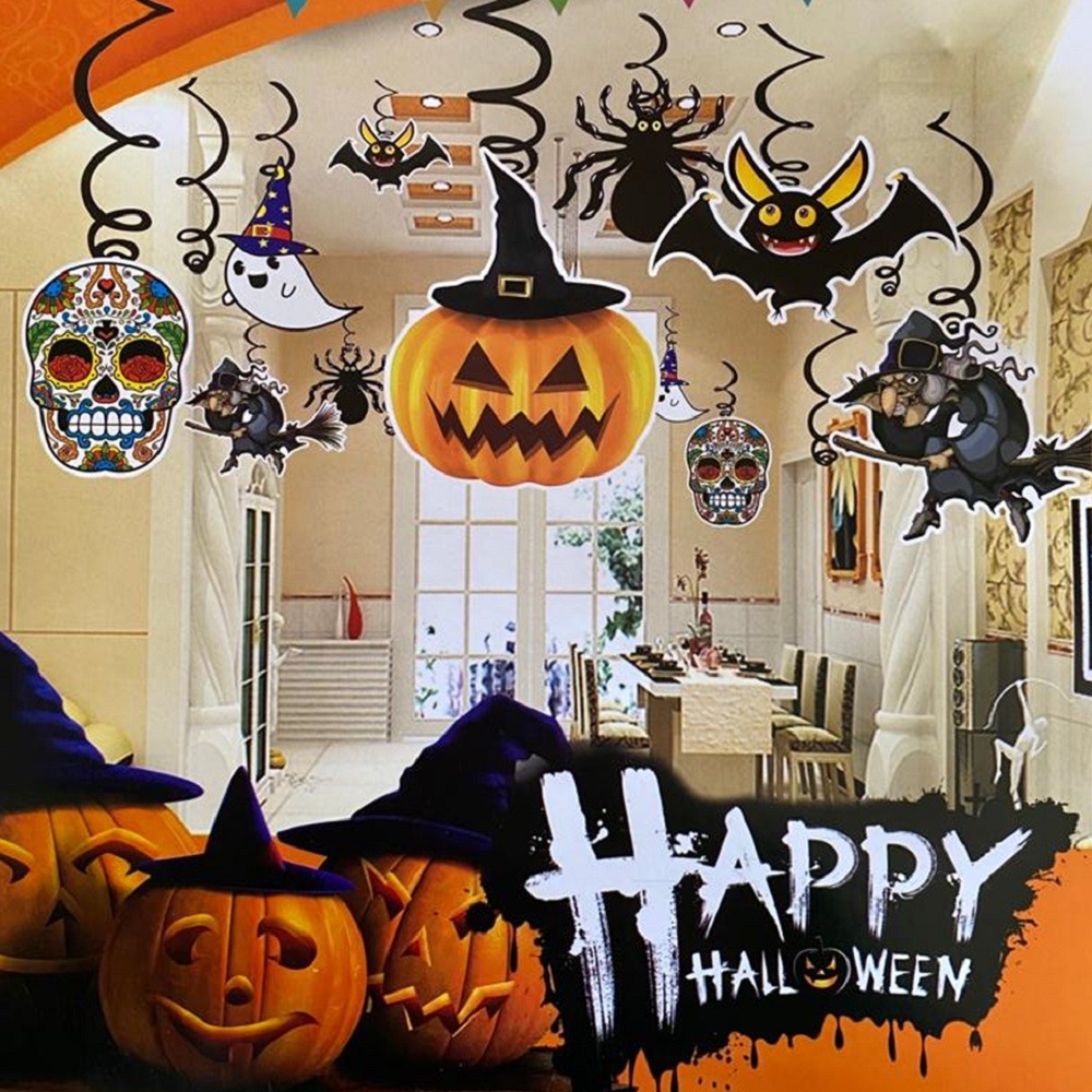 Decoración Espirales Colgante Halloween