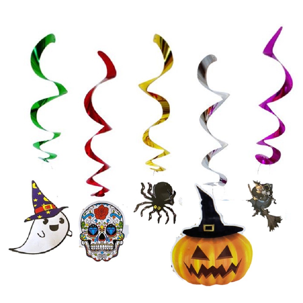 Decoración Espirales Colgante Halloween