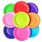 Plato Cartón x 25 Colores