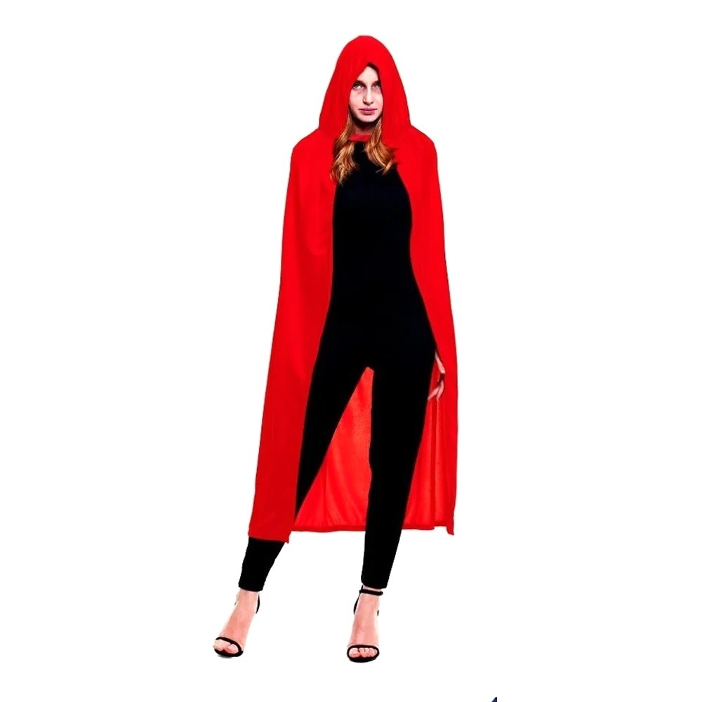 Capa con Capucha Roja 140 cm