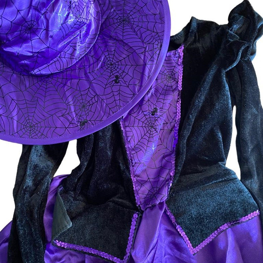 Disfraz Brujita Morado Niña