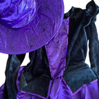 Disfraz Brujita Morado Niña