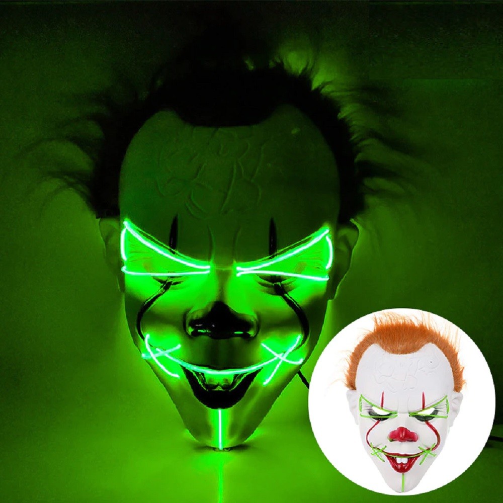 Máscara Payaso It con Luz