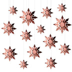Deco Colgante Copos de Nieve Metálico 14 un
