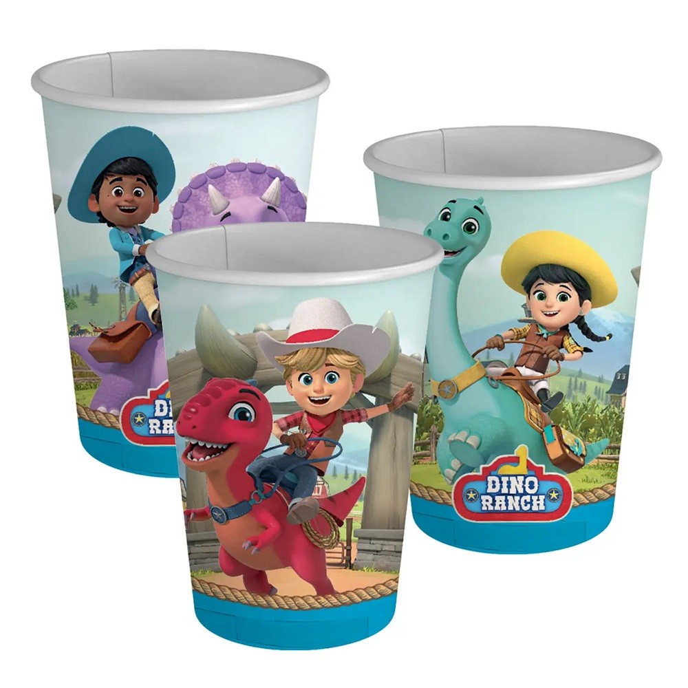 Vasos Dino Ranch x 6