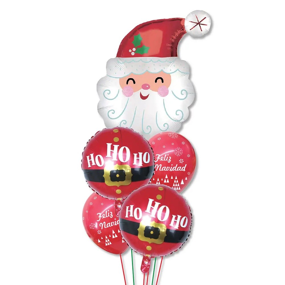 Set 5 Globos Navidad Ho Ho