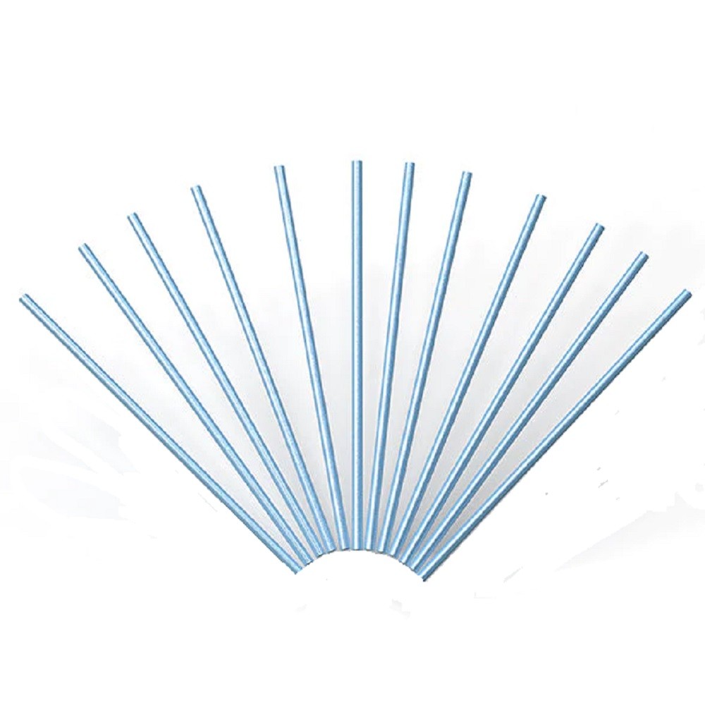 Bombilla de Papel Metalizada x 12