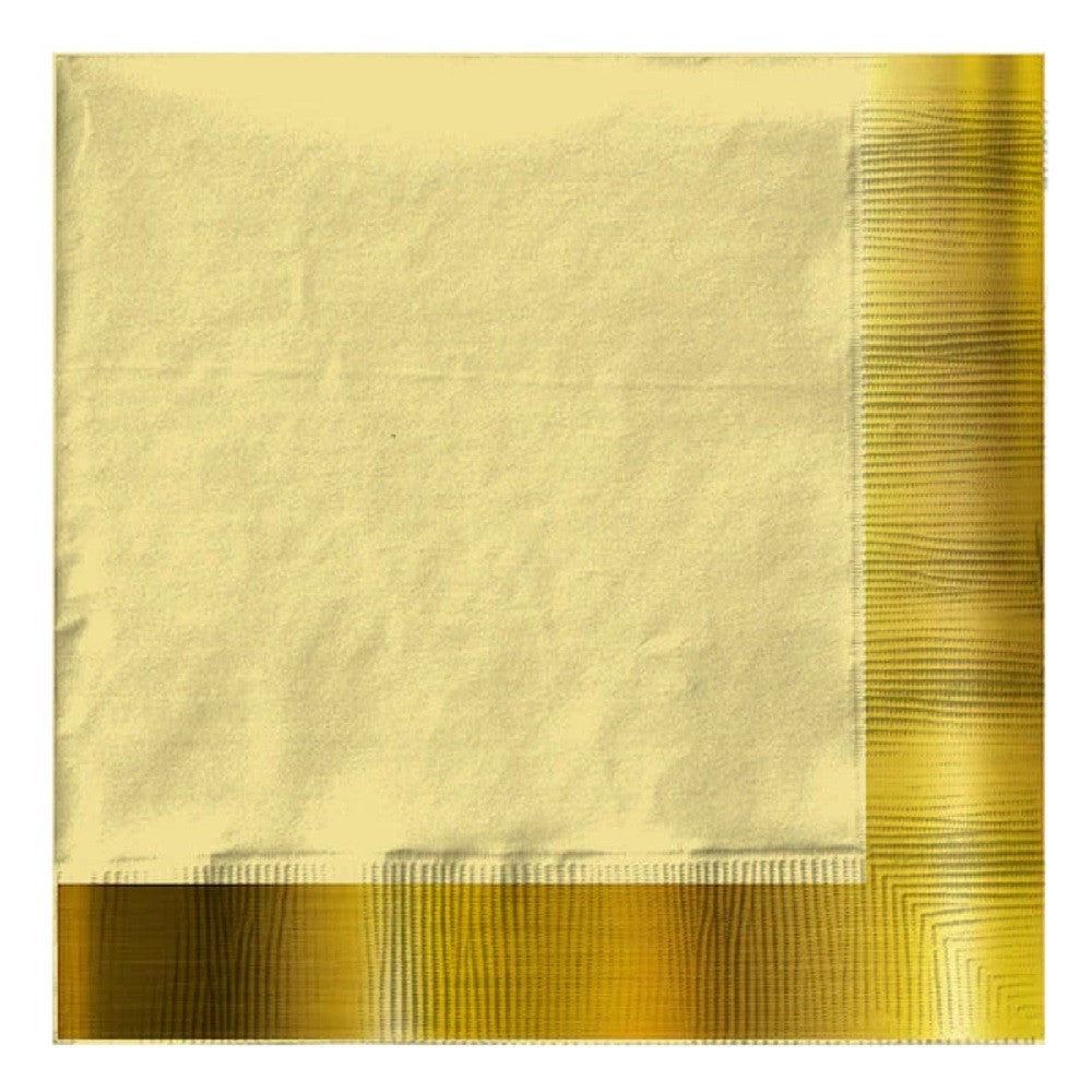 Servilletas Papel Borde Metal 33 cm x 12