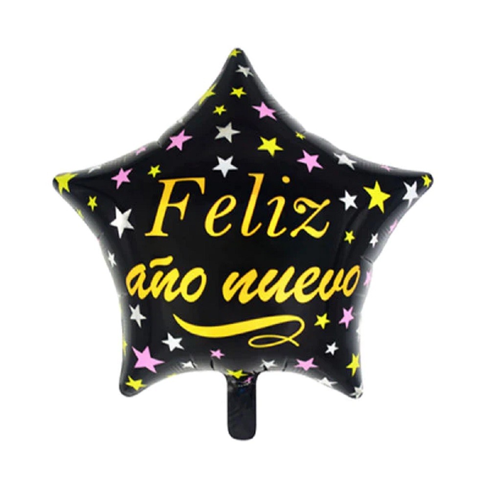 Globo Estrella Feliz Año Nuevo Estrellitas