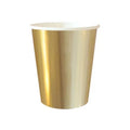 Vaso Polipapel Dorado x 6