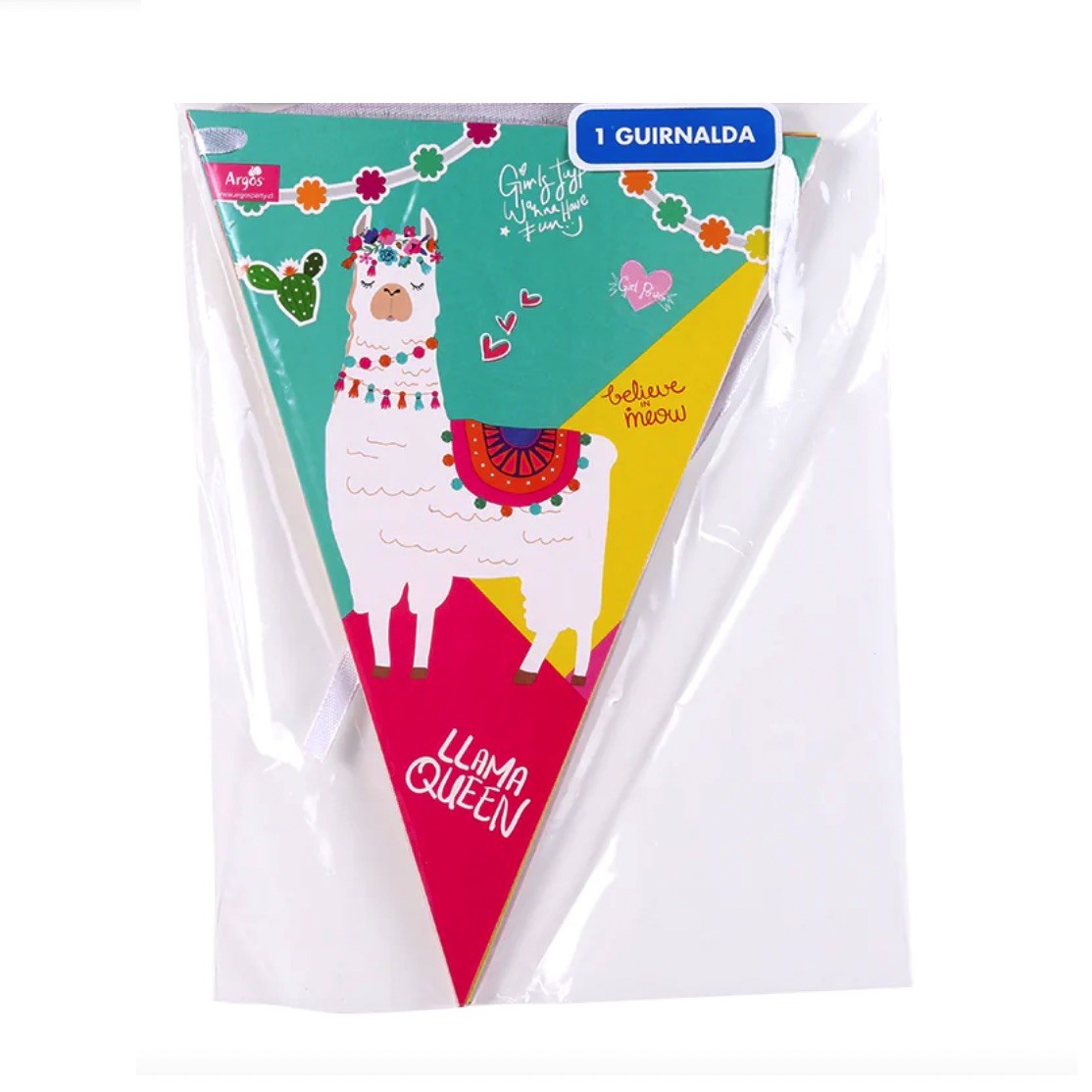 Banderín Cumpleaños Llama