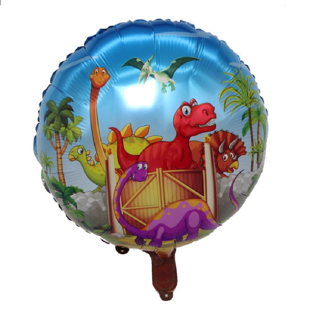 Globo Metálico Dinosaurio Redondo