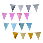 Guirnalda Banderines Metal Glitter Colores