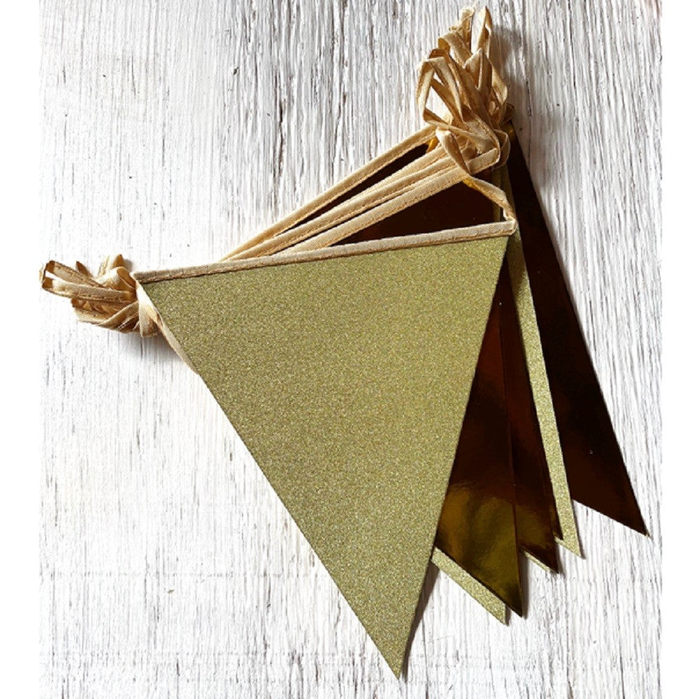 Guirnalda Banderines Metal Glitter Colores