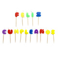 Velas Feliz Cumpleaños Letras Colores