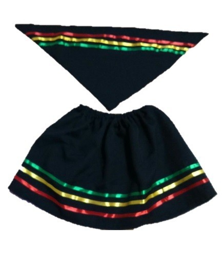 Traje Nortino Niña con Falda y Pañuelo Fiestas Patrias