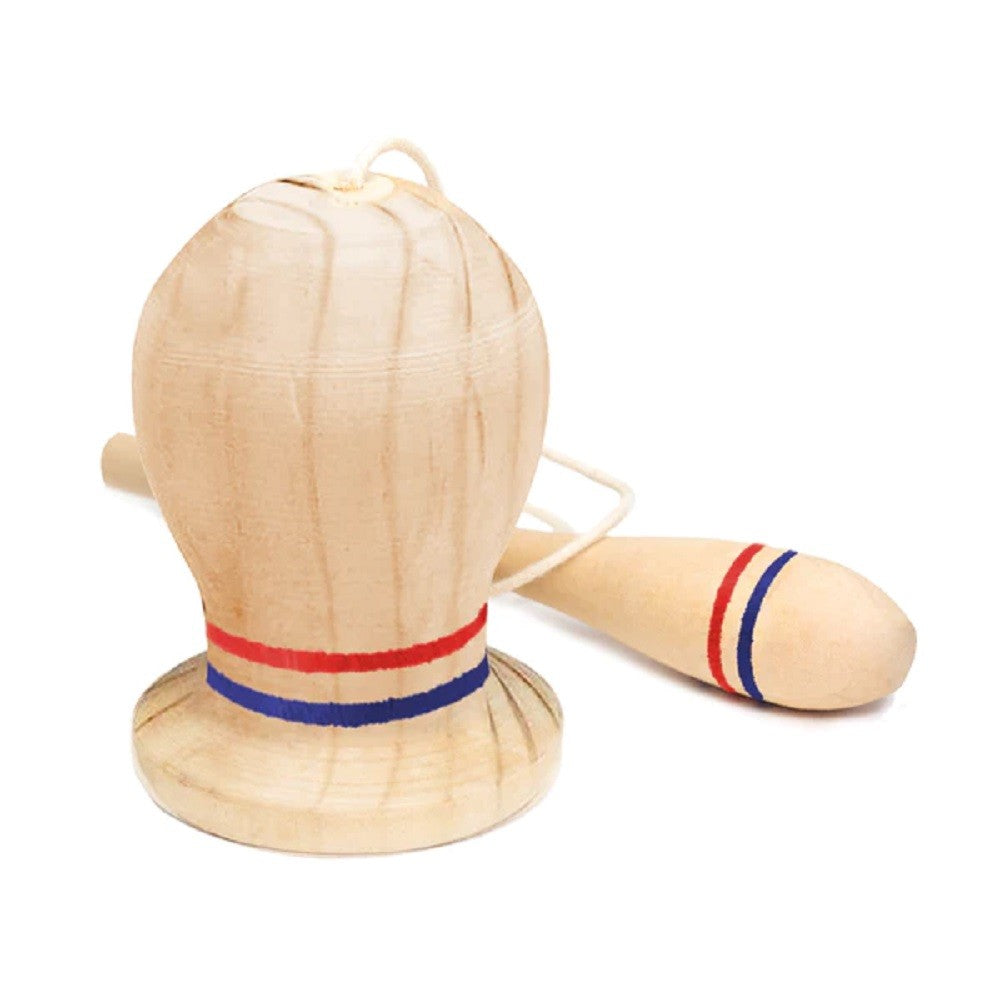 Emboque de Madera 18 cm Juego Típico Chileno Fiestas Patrias