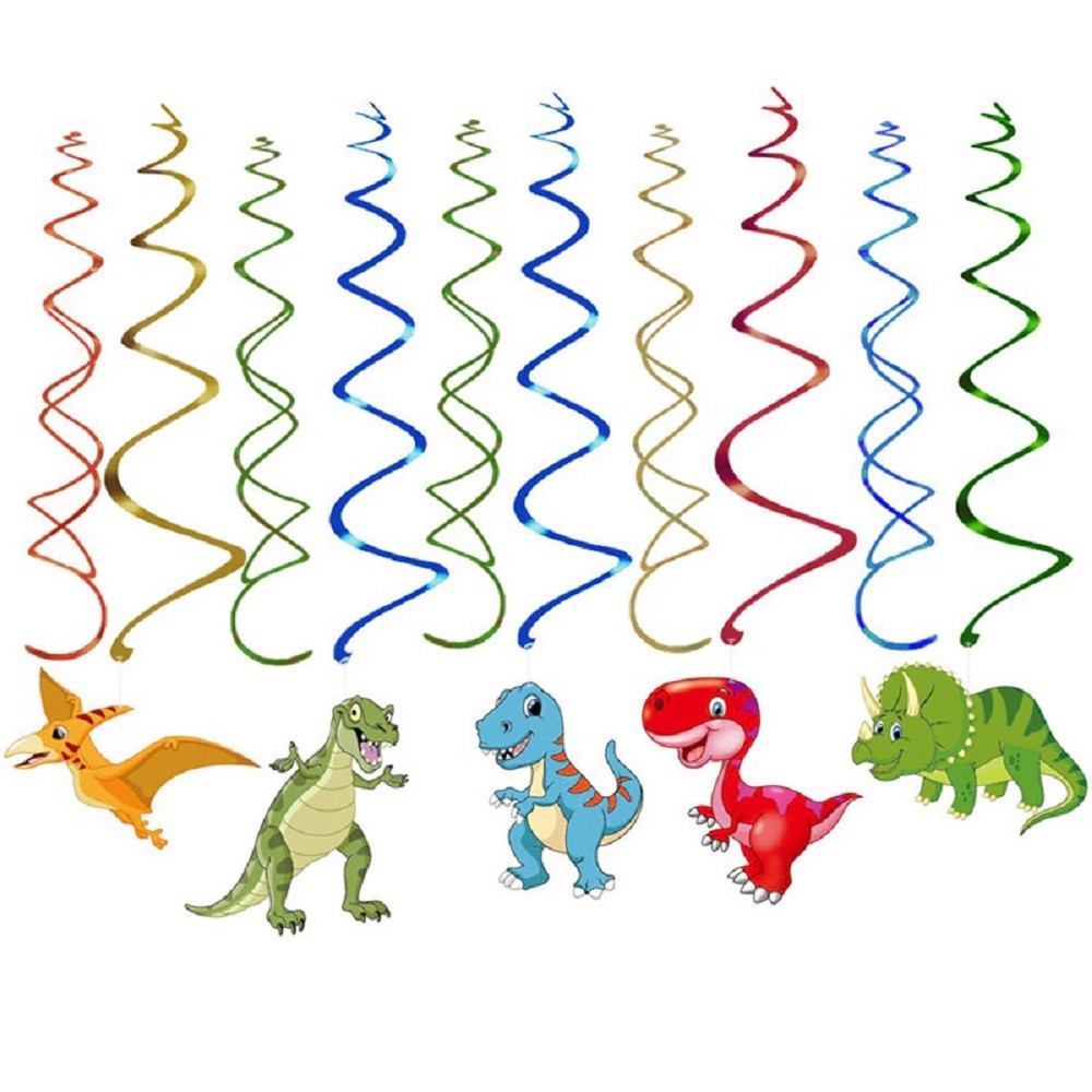 Set Espirales Decoración Cumpleaños Dinosaurio