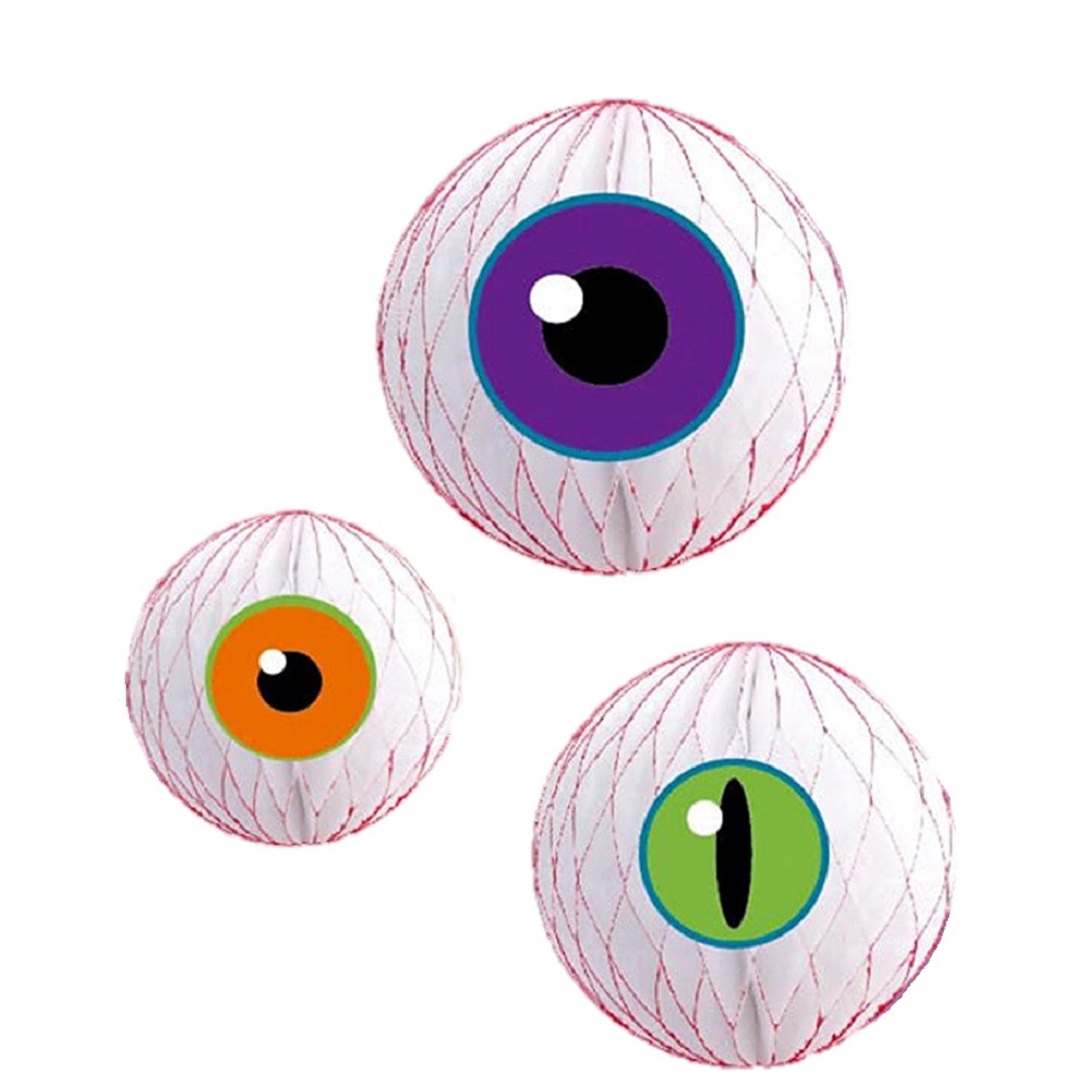 Deco Colgante Ojos x 3