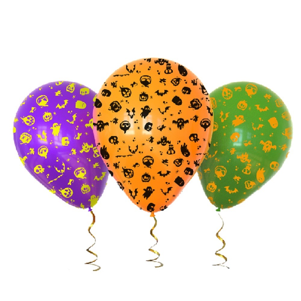 Globos Látex Halloween x 25