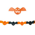 Guirnalda Papel Calabaza Murciélago