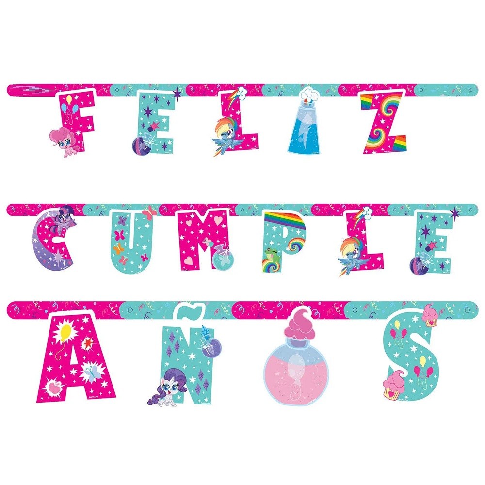 Guirnalda Feliz Cumpleaños My Little Pony