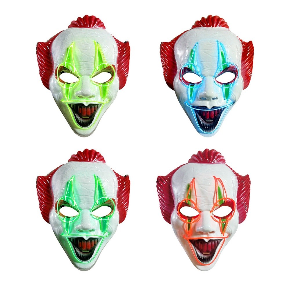 Máscara Payaso Sonrisa Led