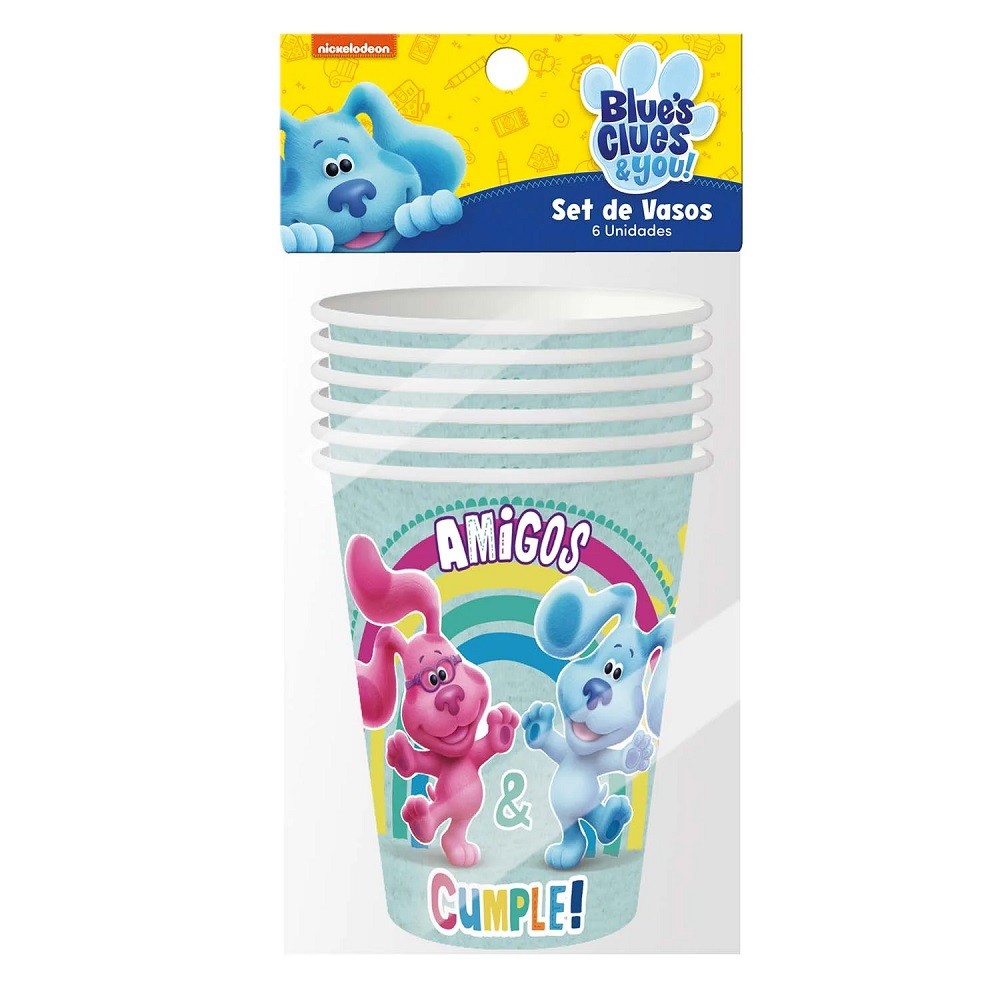 Vasos Pistas de Blue x 6