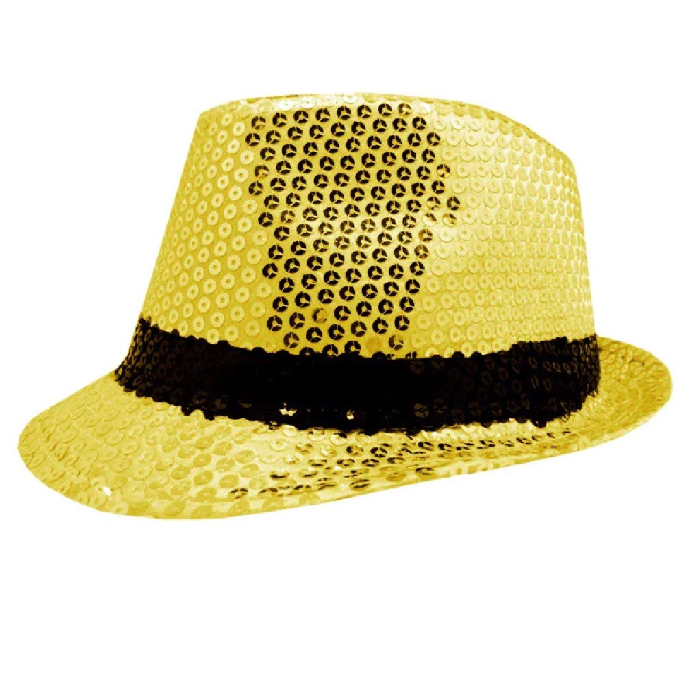 Gorro Gangster Lentejuela Cinta