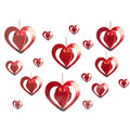 Decoración Corazón Rojo 16 un