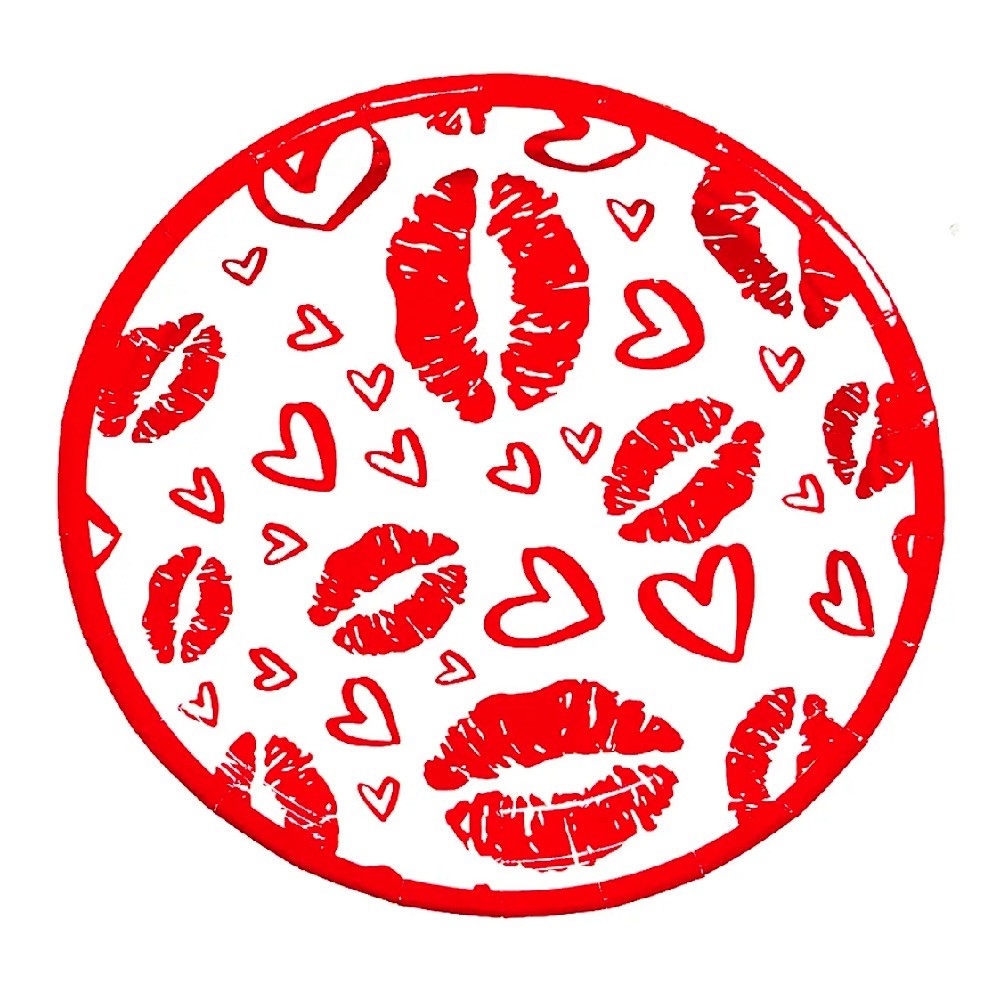 Platos Besos y Corazones 18cm x 6