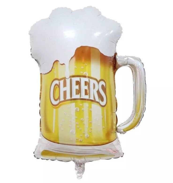 Set 5 Globos Cerveza y Estrellas | Decoración Cumpleaños