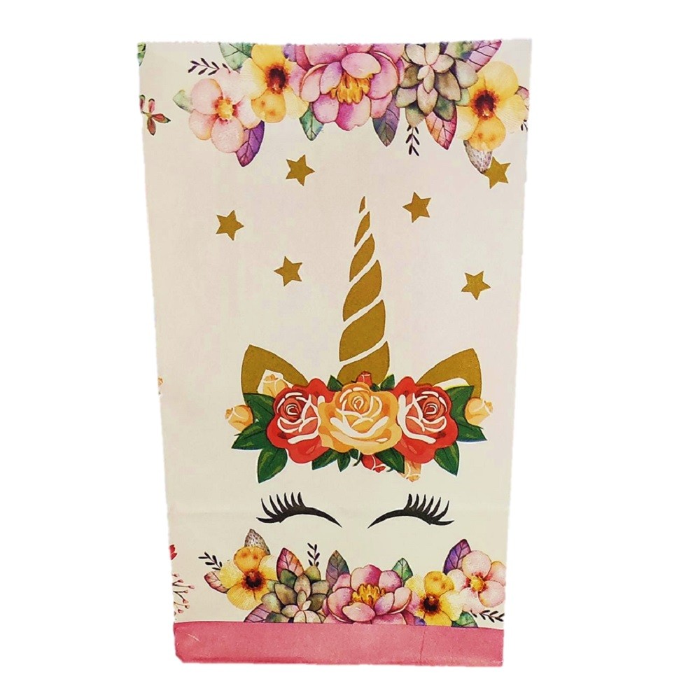 Bolsa Papel Unicornio Kawaii x 6