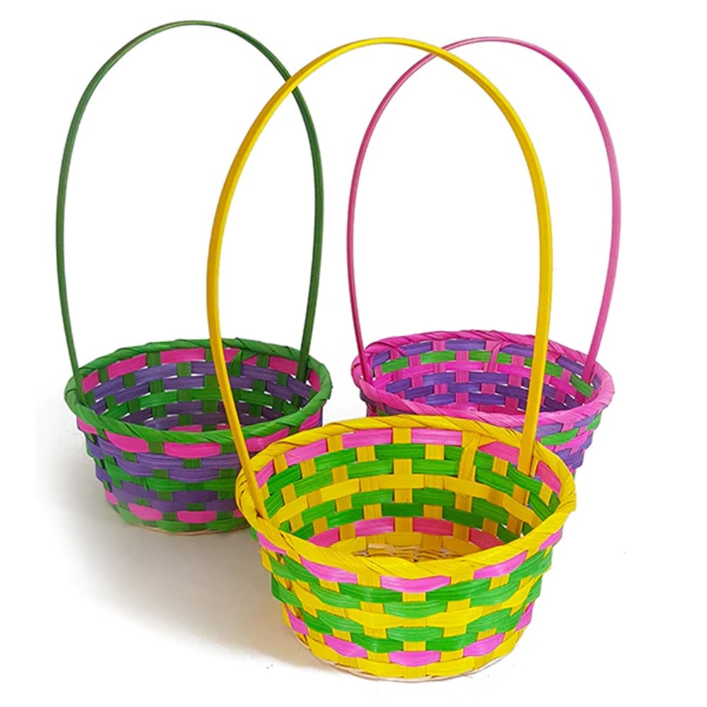 Canasto de Pascua Grande Multicolor