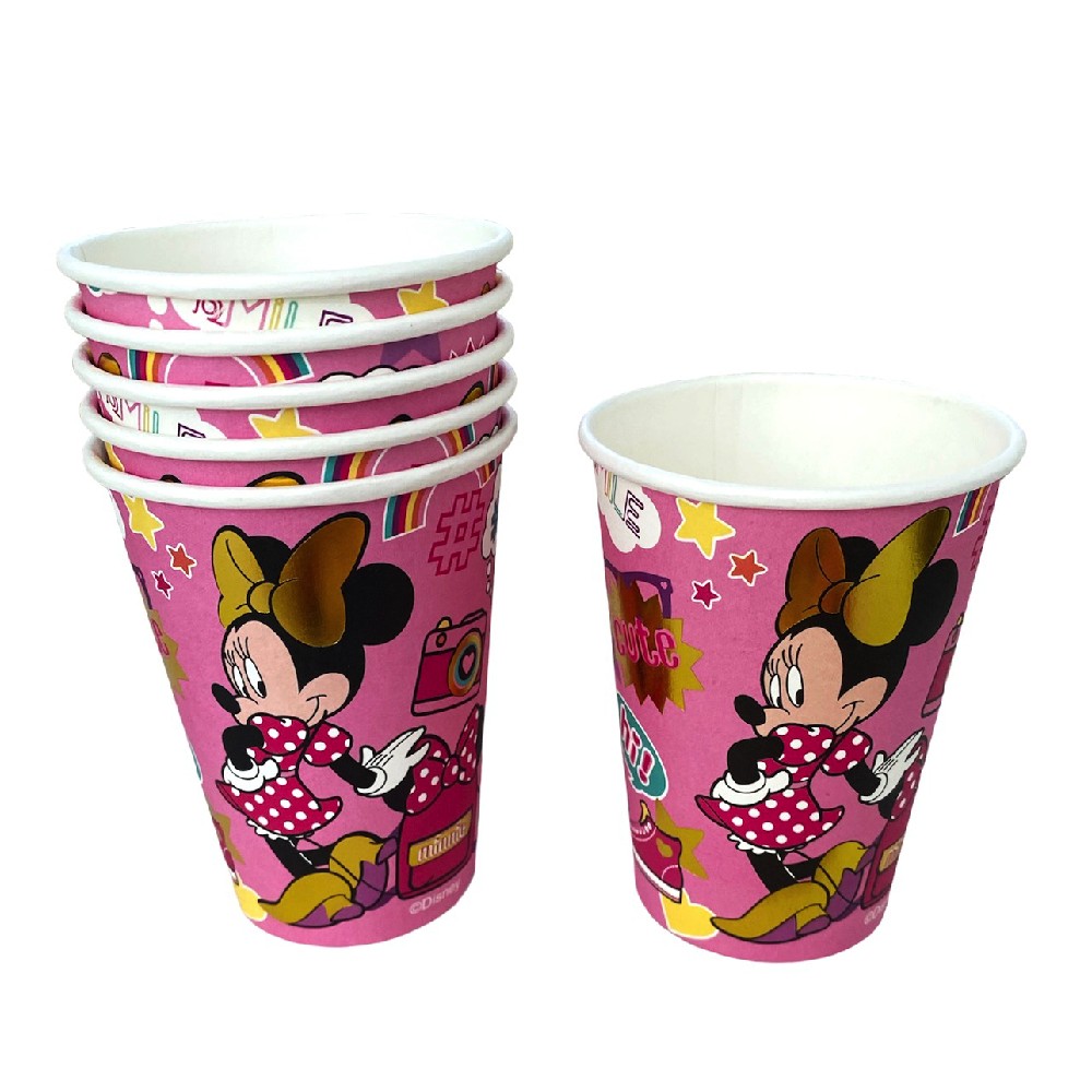 Vasos Minnie Mouse x 6