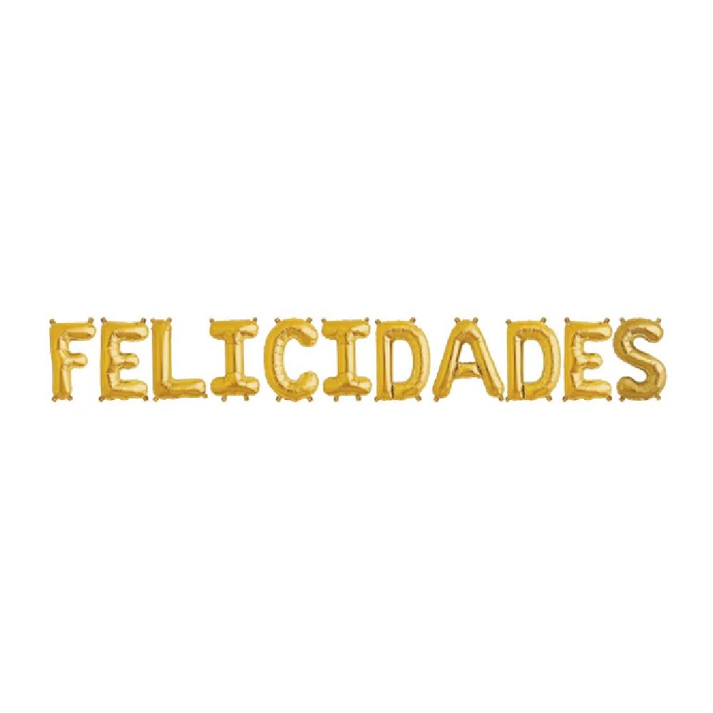 Set Globos Letras Felicidades