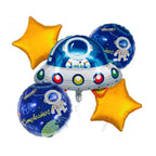 Set 5 Globos Metálicos Ovni Espacial Cumpleaños | Cotillón Activarte