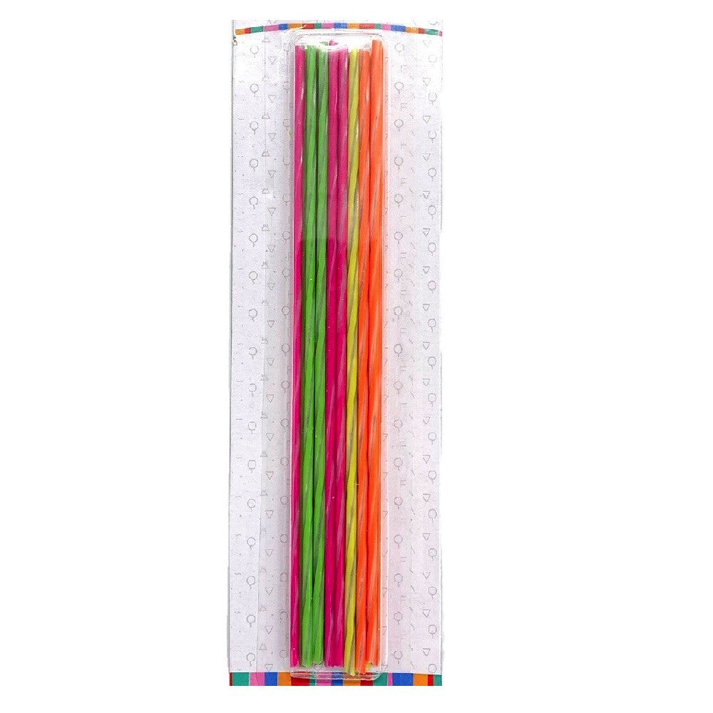 Velas Largas Destellantes Flúor