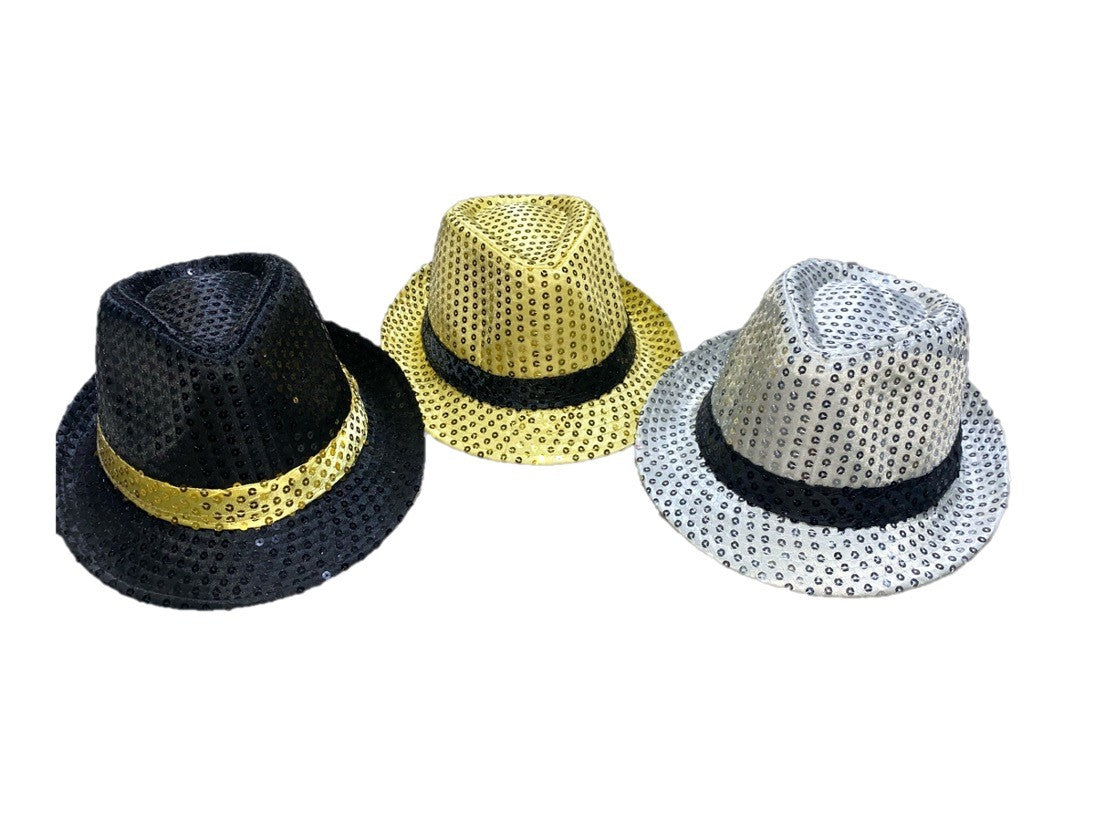 Gorro Gangster Lentejuela Cinta