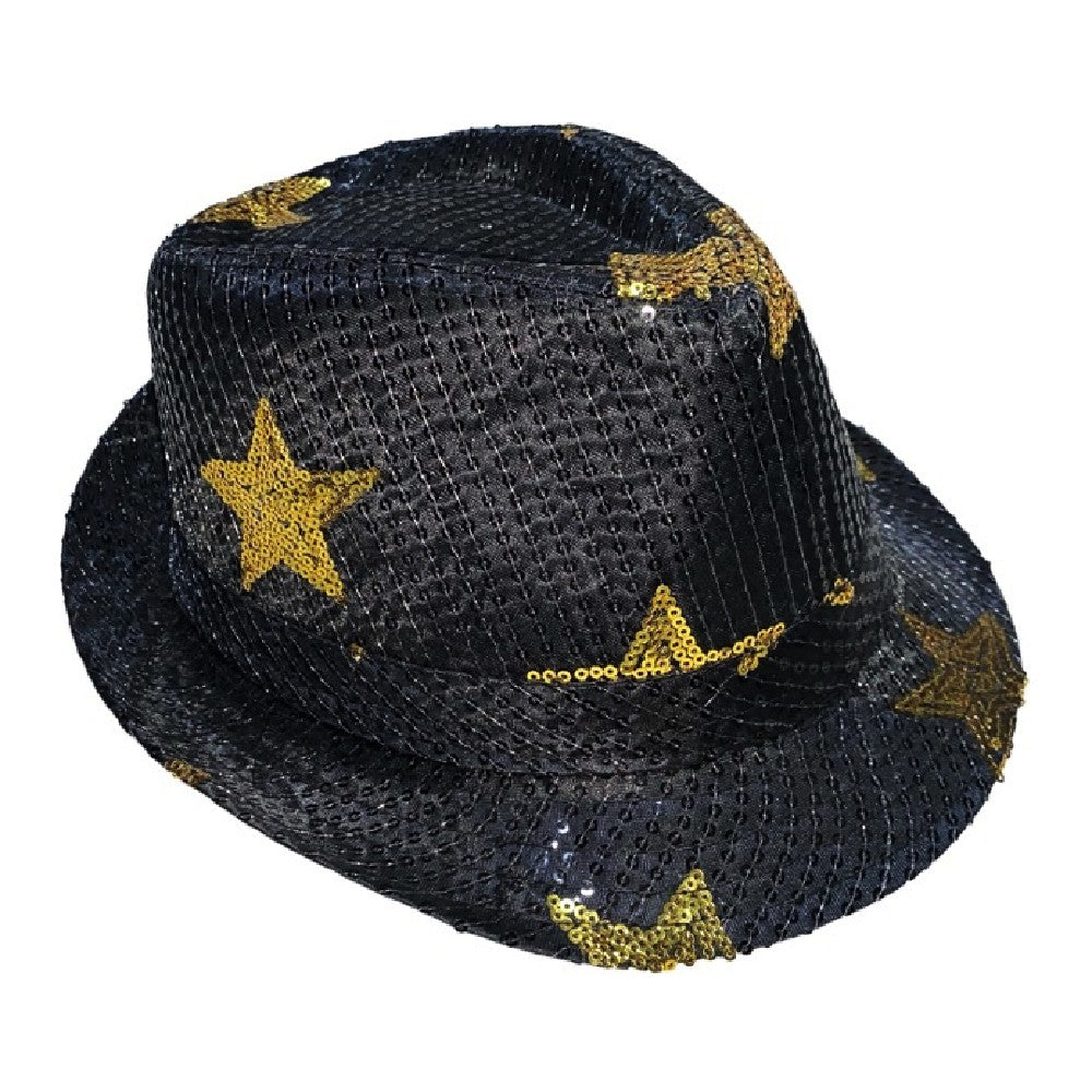 Gorro Gangster Lentejuela Estrellas