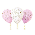 Globos Látex Mi Bautizo x 25 Tonos Rosados