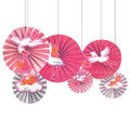 Decoración Baby Shower Abanico x 6