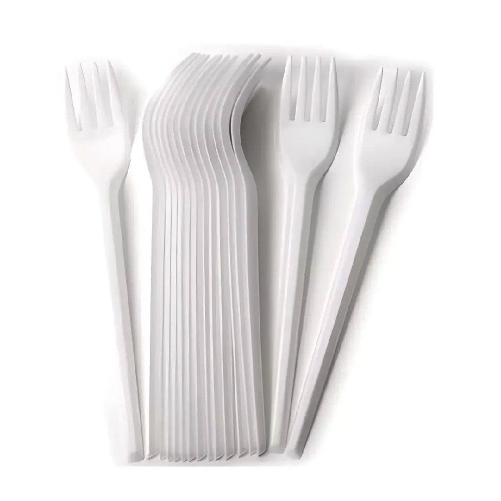 Tenedor Blanco x 100