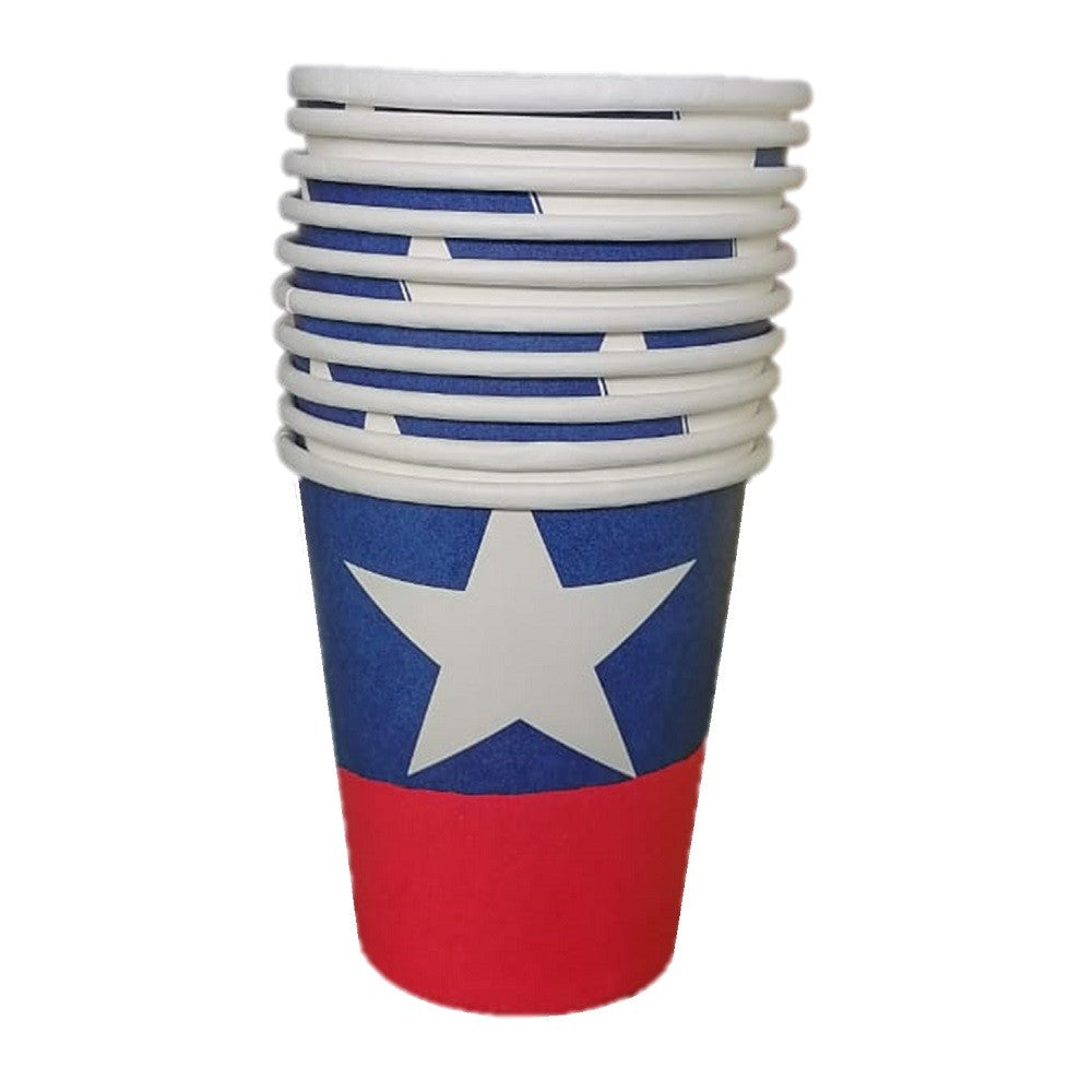 Set Vasos y Platos Chile x 10