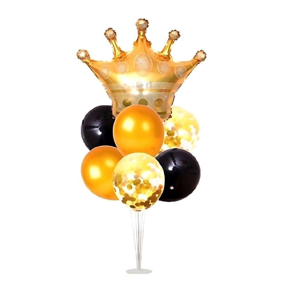 Set 7 Globos con Base Corona
