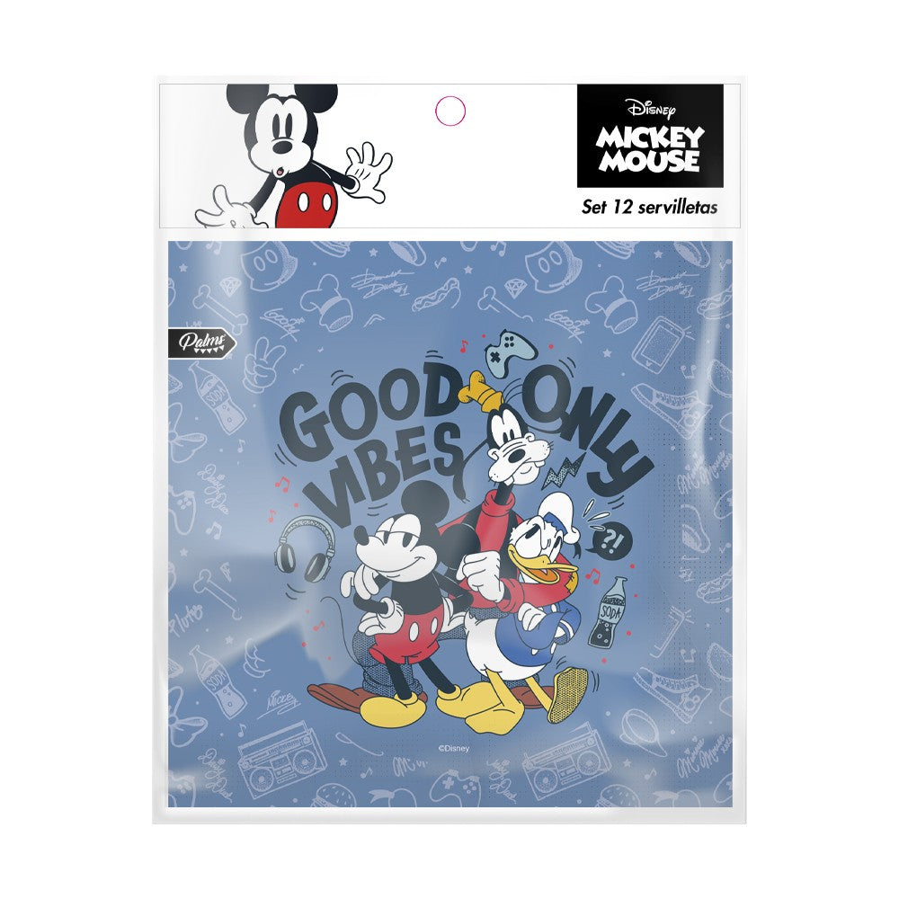 Servilleta Mickey Mouse Clásico x 12