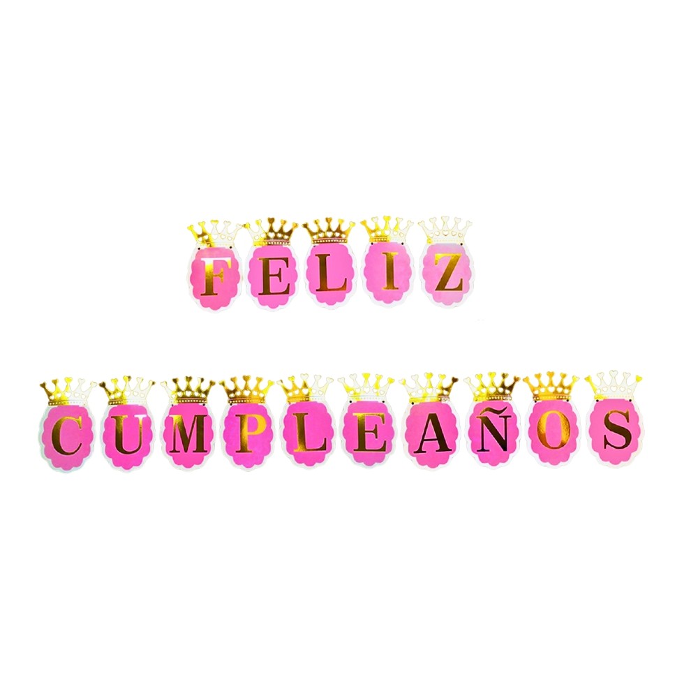 Guirnalda Feliz Cumpleaños Princesas