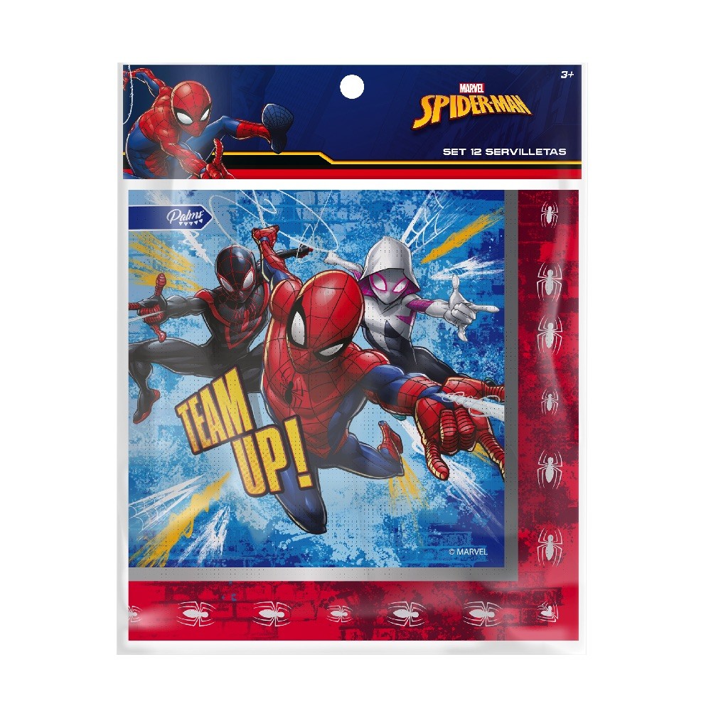 Servilleta Spiderman x 12