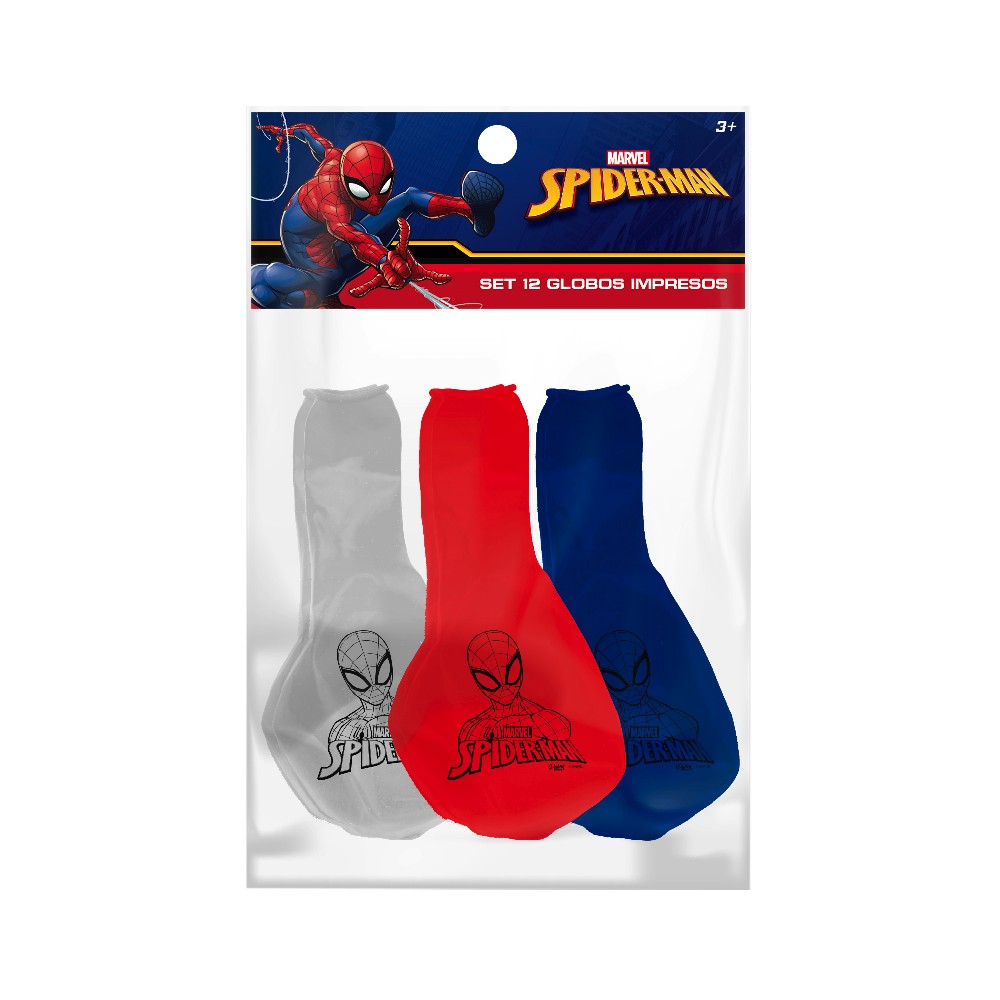 Globo Cumpleaños Spiderman x 12